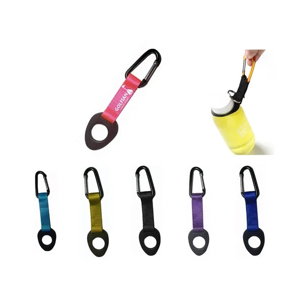 Water Bottle Holder with Carabiner Keychain