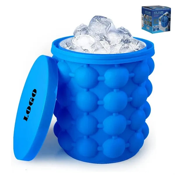 Silicone Ice Cube Maker Genie with Lid
