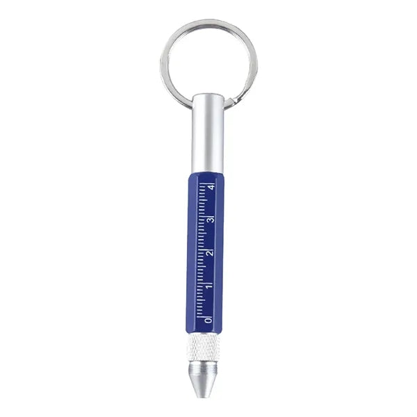 6 In 1 Metal Tool Pen With Key Ring