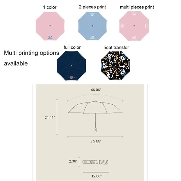 One-Key Auto Foldable Sun Defense Umbrella