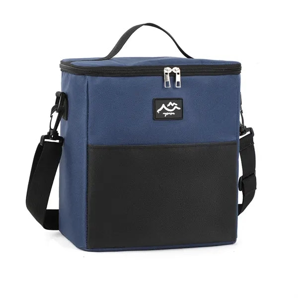 12-Can 600D Cooler Bag with Stylish Two-Tone Design