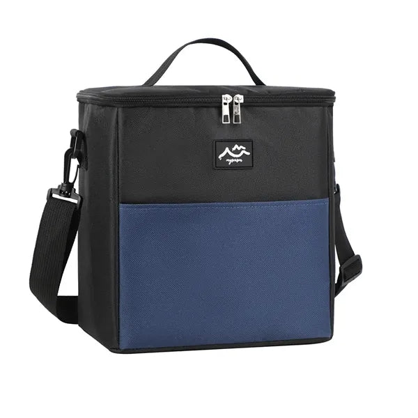 12-Can 600D Cooler Bag with Stylish Two-Tone Design