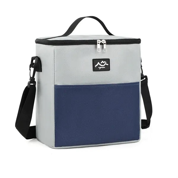 12-Can 600D Cooler Bag with Stylish Two-Tone Design