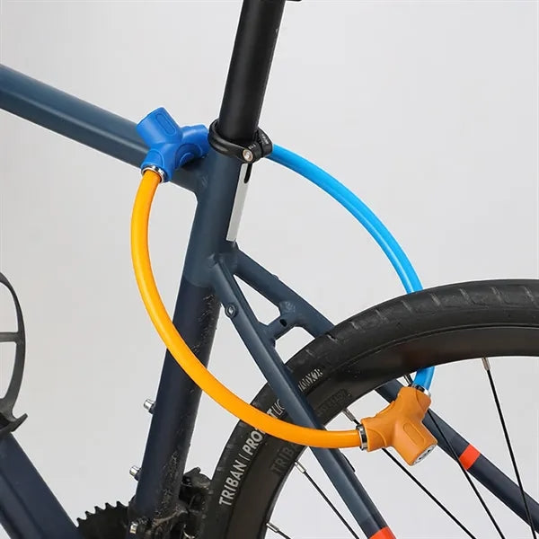 Simple Bicycle Ring Key Lock Anti-Theft Steel Cable
