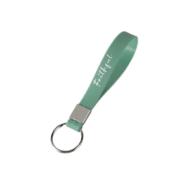 1/2"W Silicone Key Chain