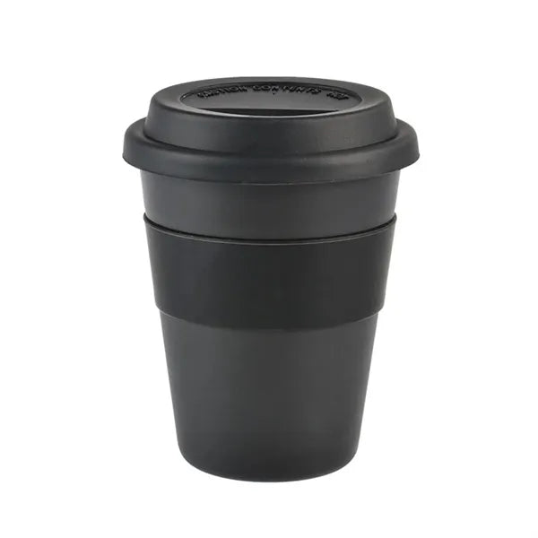 12 oz Coffee Mug with Silicone Lid and Insulated Band