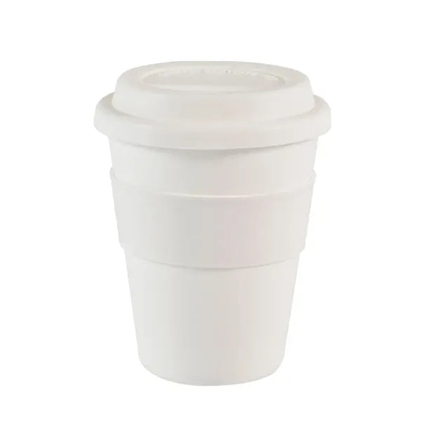 12 oz Coffee Mug with Silicone Lid and Insulated Band
