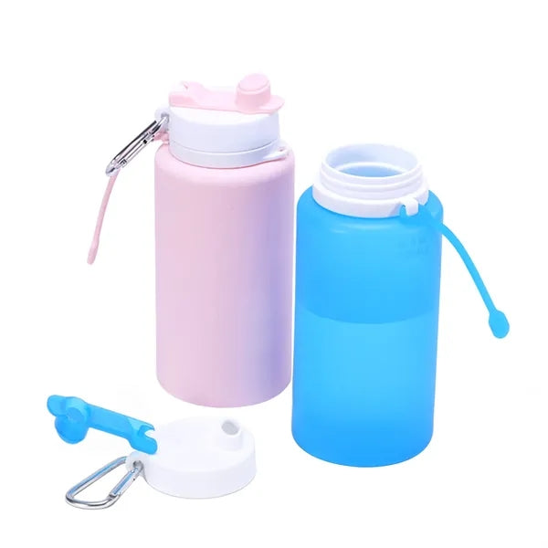 26Oz Folding Water Bottle With Carabiner