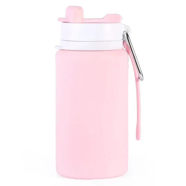 26Oz Folding Water Bottle With Carabiner