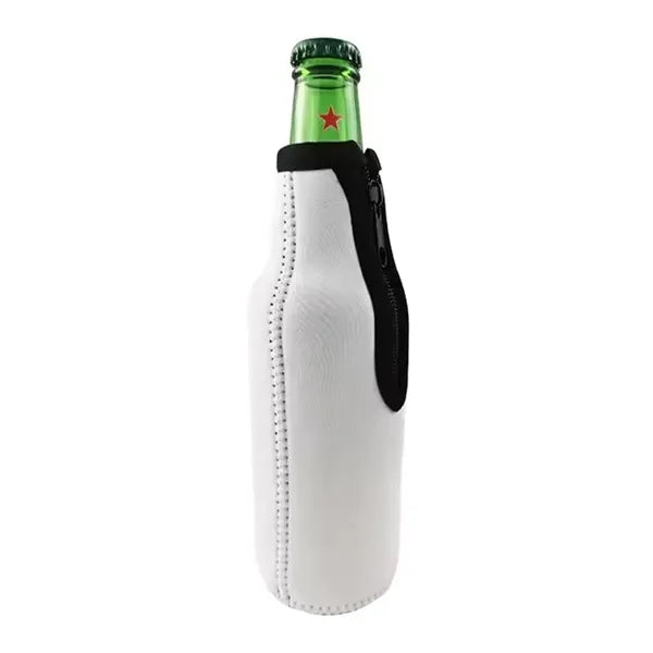Full Color Zipper Beer Can Cooler