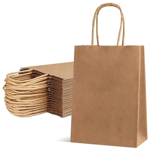Full Color Natural Kraft Paper Shopper Bag