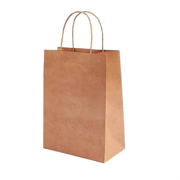 Full Color Natural Kraft Paper Shopper Bag
