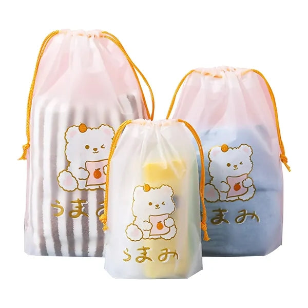 Portable Drawstring Storage Bag Travel Organizer
