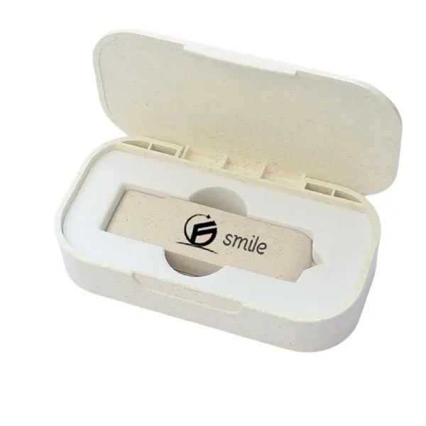 Wheat Straw Box USB Flash Set Eco-friendly