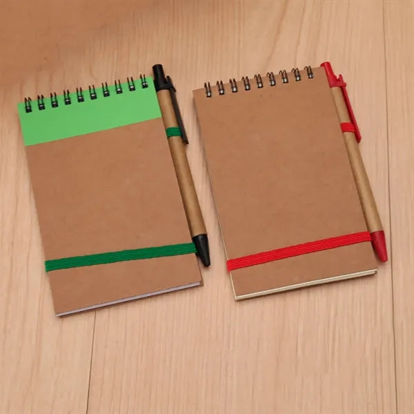 Pocket Kraft Spiral Notebook Kit