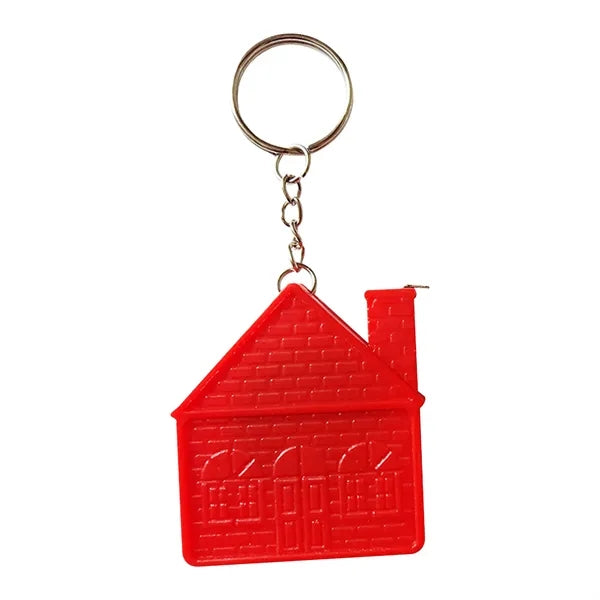 House Shape Tape Measure with Key Chain