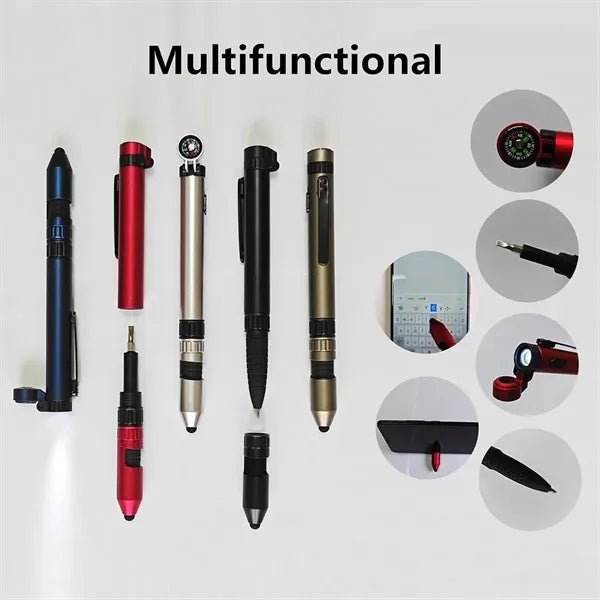Creative Compass Outdoor Multifunctional Tool Ballpoint Pen