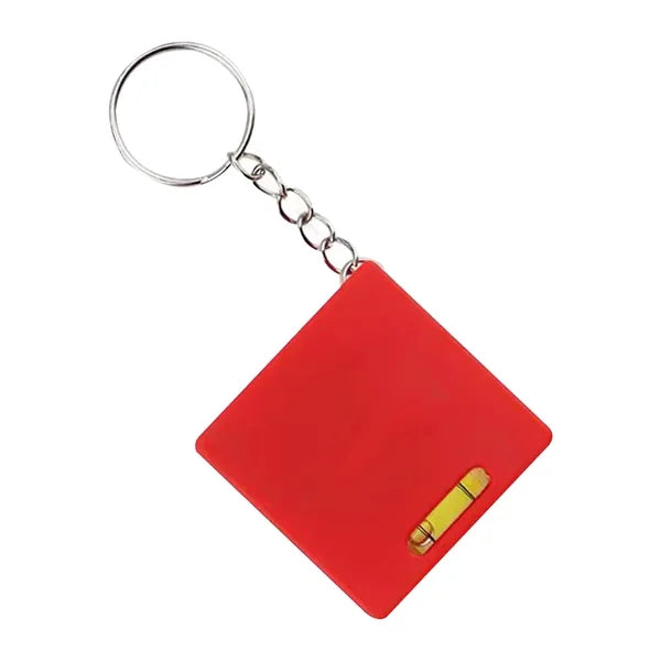 Square Level Tape Measure Keychain
