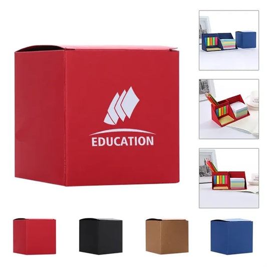 Sticky Notes Cube Box With Pen Holder
