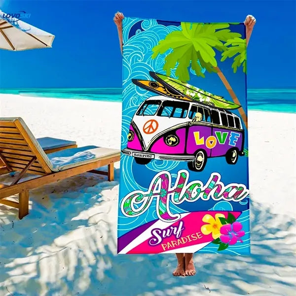 400GSM Microfiber Quick Dry Sublimated Beach Towel