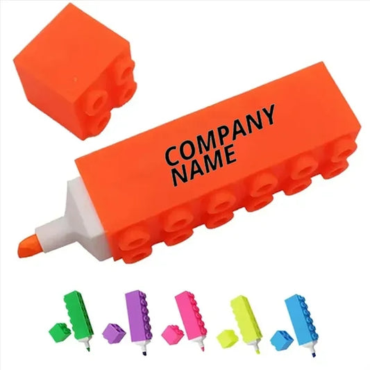 Building Block Style Fluorescent Highlighters