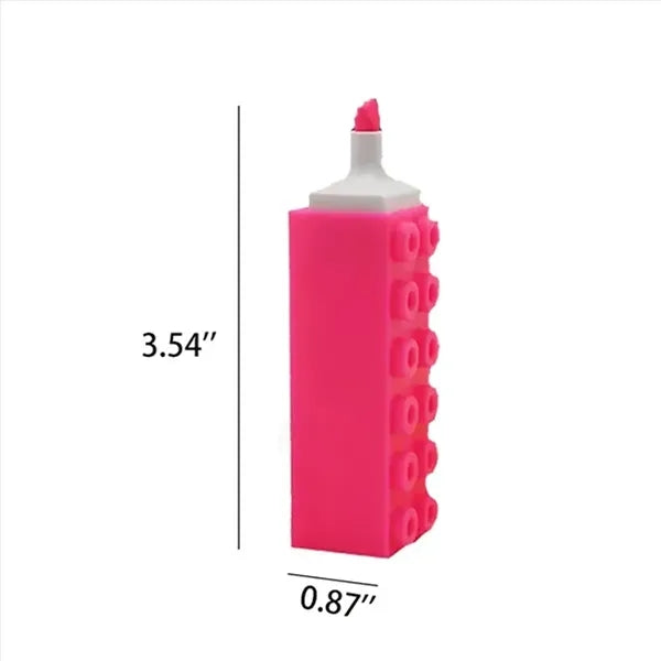 Building Block Style Fluorescent Highlighters