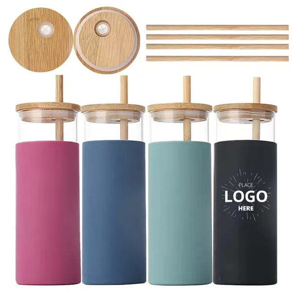 Bamboo Lid Straw Water Cup