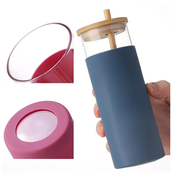 Bamboo Lid Straw Water Cup