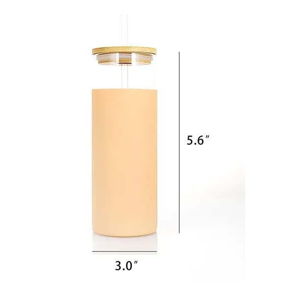 Bamboo Lid Straw Water Cup