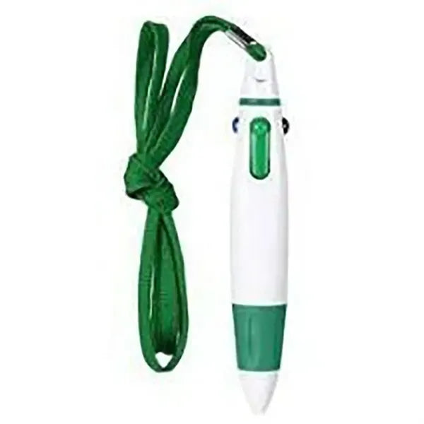 4 Switch Colors Retractable Ballpoint Pen With Lanyard
