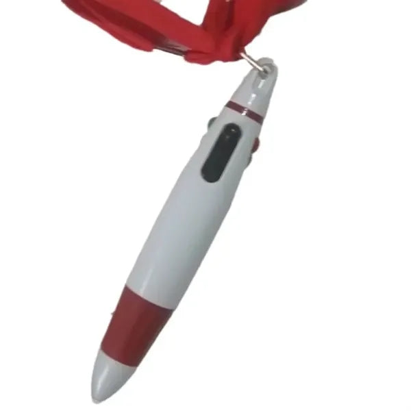 4 Switch Colors Retractable Ballpoint Pen With Lanyard
