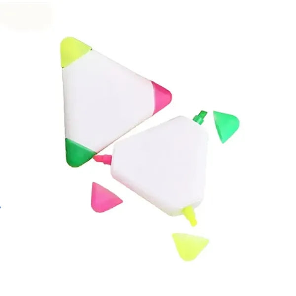 3-In-1 Portable Triangle Three-Color Highlighter Marker Pen