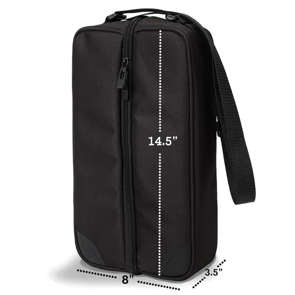 Insulated Beverage Carrier Bag With Cooler Compartment