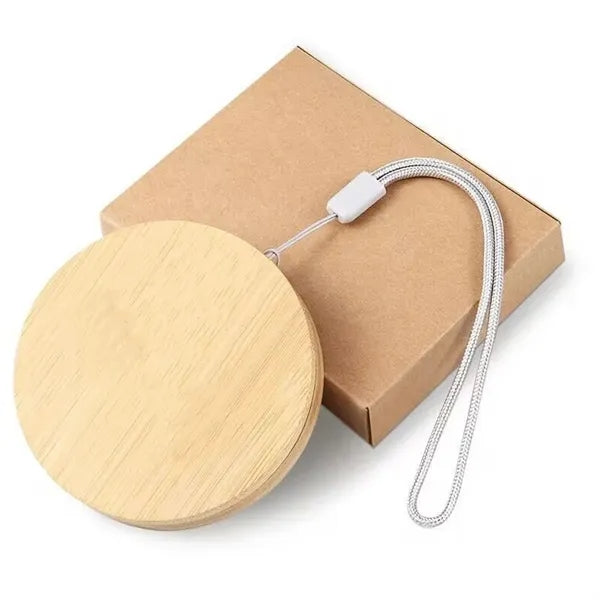 Multi USB Adapter Kit Fast Charging Cable Bamboo Storage Box