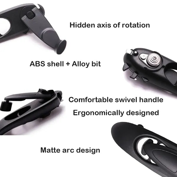 Multifunctional Can Opener Eight in one Hand Cranked