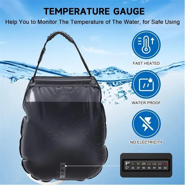 20L Solar Heating Camping Shower Bag