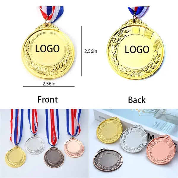 2.56" Metal Award Medal with Lanyard