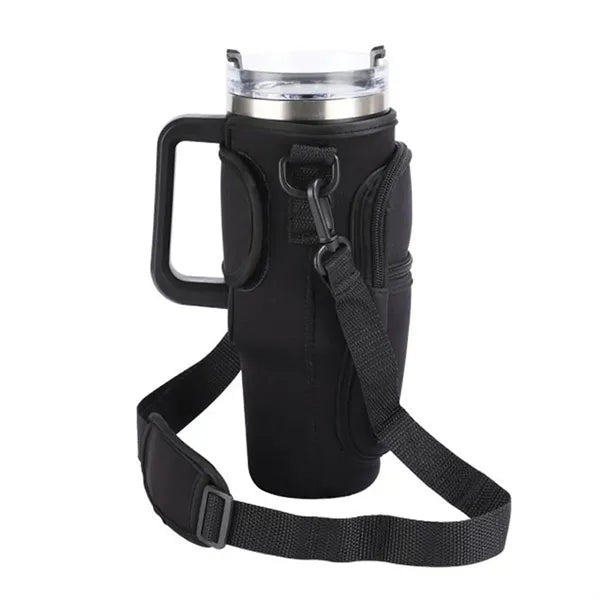 40oz Water Bottle Carrier Sleeve with Adjustable Strap