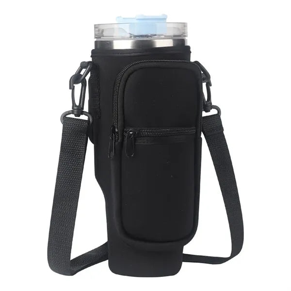 40oz Water Bottle Carrier Sleeve with Adjustable Strap