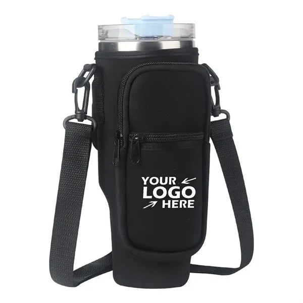 40oz Water Bottle Carrier Sleeve with Adjustable Strap