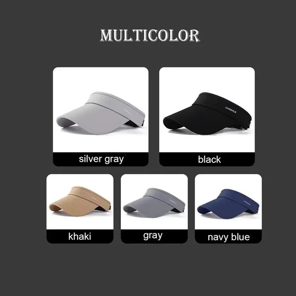 UV Protection Breathable Visor Cap Stylish Sun Hat