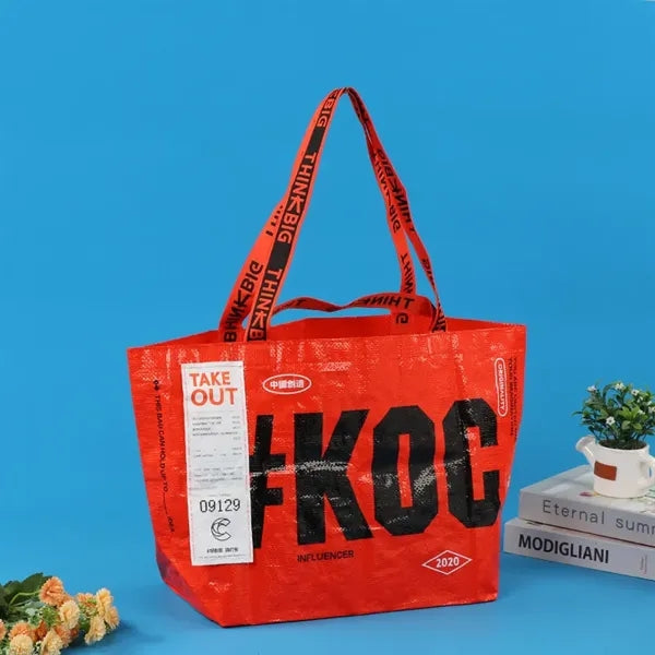 Full Color PP Shopping Tote Bag Gusset