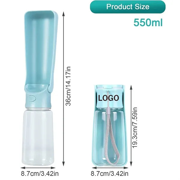 19 OZ Portable Dog Water Bottle