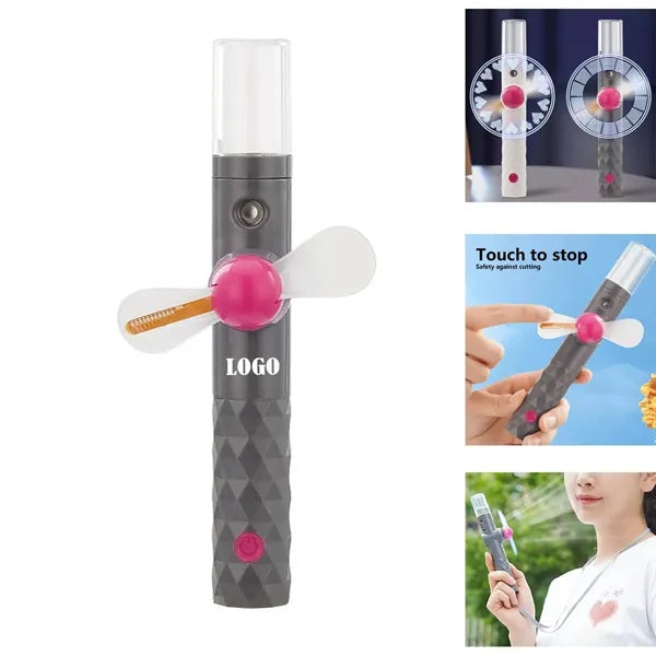 LED Portable Humidification Mist Spray Fan