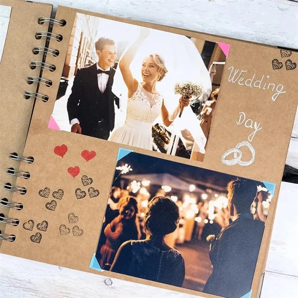 60 Pages 8 Inch Kraft Paper Scrapbook Album Memory Book