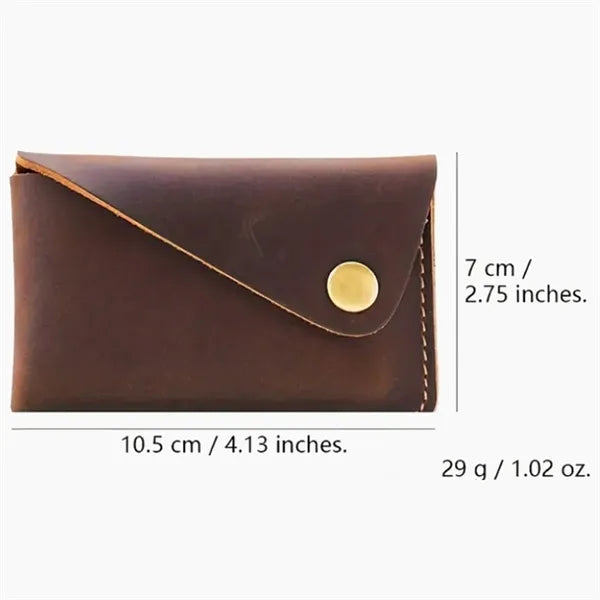 Slim Credit Card Case Holder Compact Leather Wallet