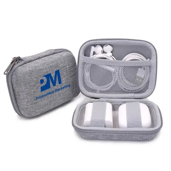 EVA Hardshell Portable Travel Cable Organizer Case