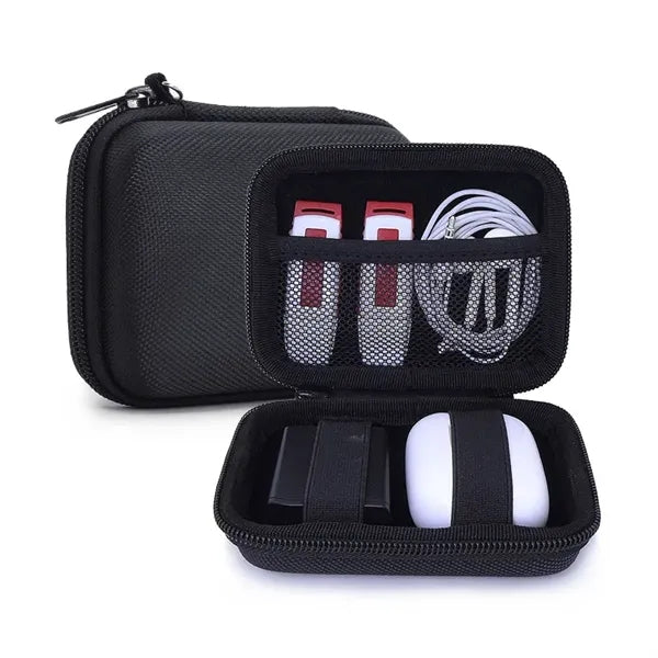 EVA Hardshell Portable Travel Cable Organizer Case