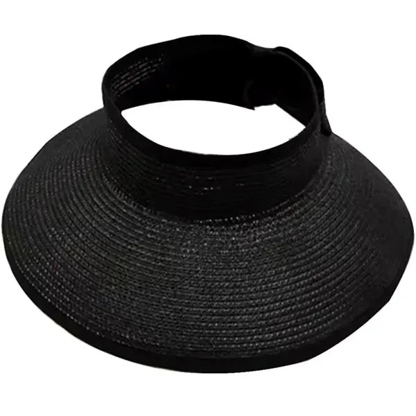 Women Wide Brim Roll-Up Straw Sun Hat