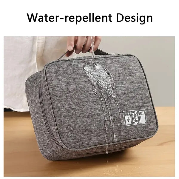 Portable Electronics Organizer Travel Cable Organizer Bag